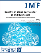 Benefits of Cloud Services for IT and Businesses Report Cover
